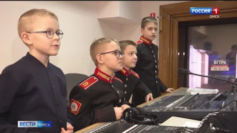 Воспитанники Омского кадетского корпуса побывали в гостях у ГТРК «Иртыш»