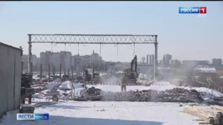 В Омске на мосту у телецентра завершился очередной масштабный этап работы