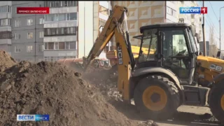 В Омске на левом берегу для проезда автомобилистов перекрыли целую улицу