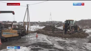 В одном из населенных пунктов Омского района размыло дорогу