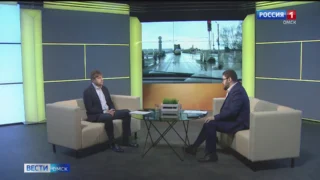 В Омске заместитель директора УДХБ Антон Тадин рассказал, кто отвечает за состояние подъездных путей к мосту 60 лет ВЛКСМ