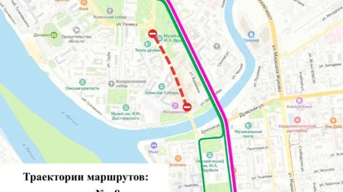 В центре Омска изменятся схемы движения общественного транспорта