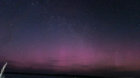 Северное сияние вновь заметили над Омской областью