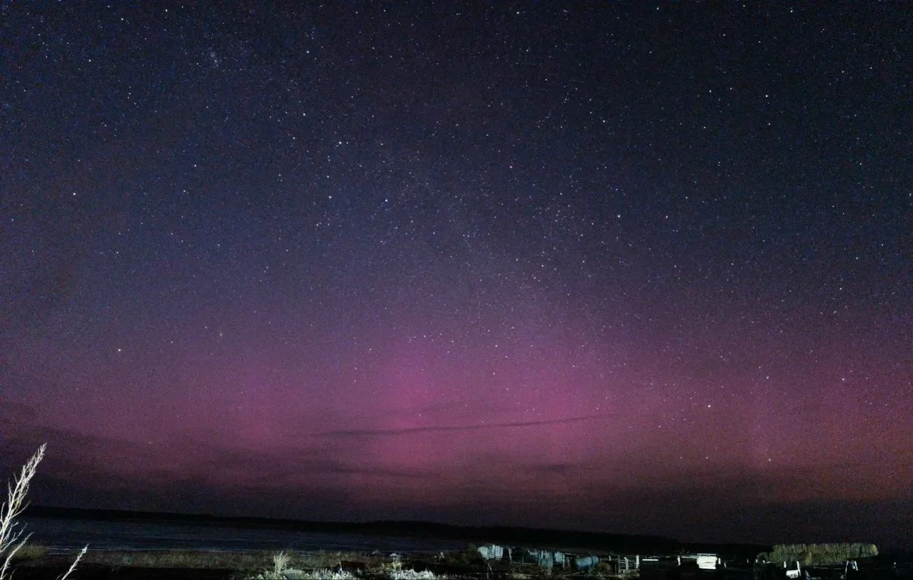 Северное сияние вновь заметили над Омской областью