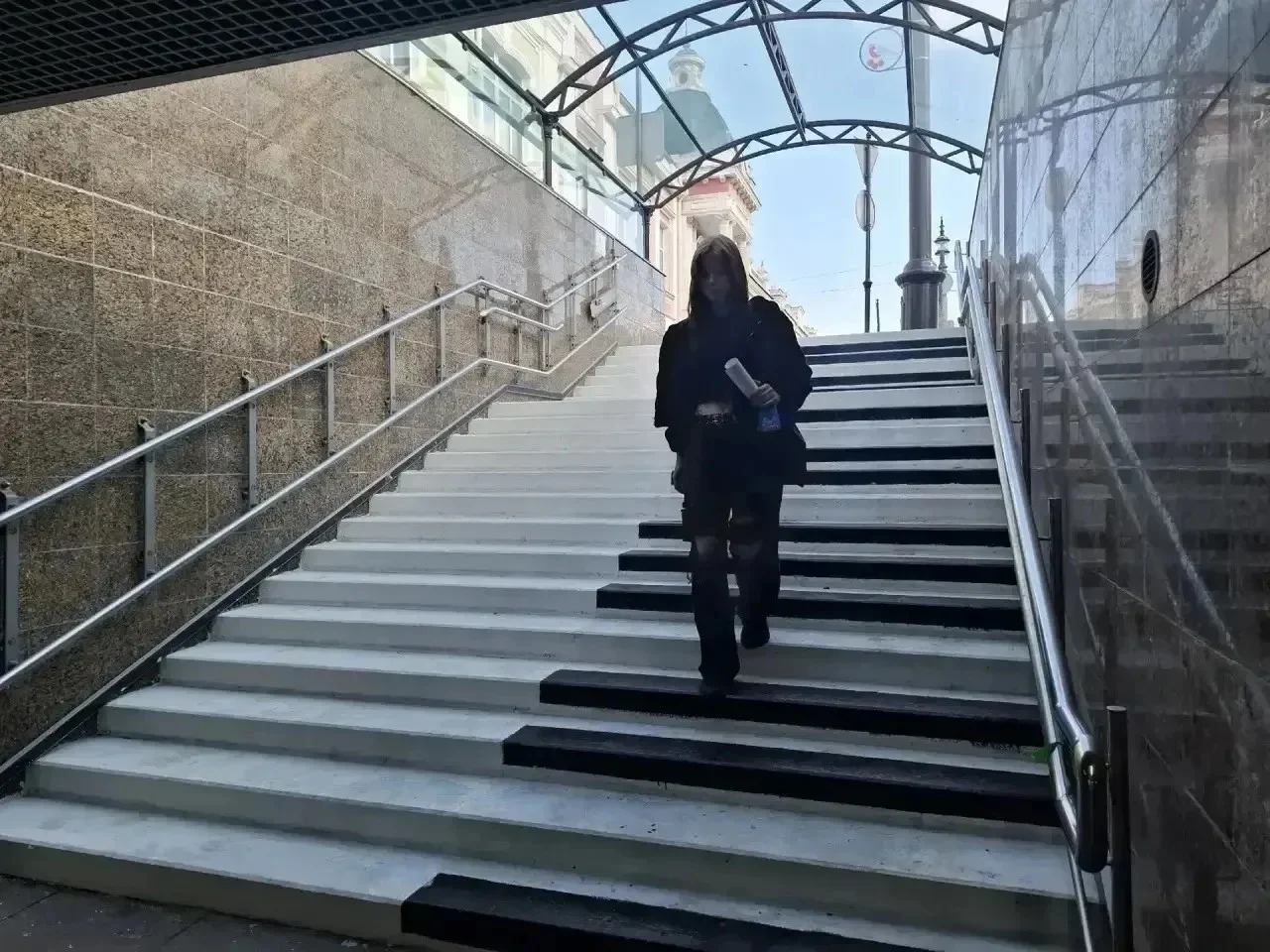 На улице Ленина запустили музыкальные ступени