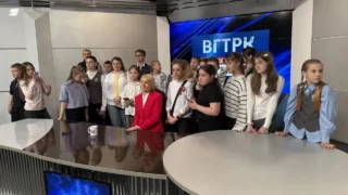 Юные инспекторы дорожного движения посетили студию ГТРК «Иртыш»