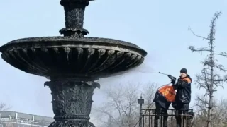 В Омске готовят к запуску фонтаны