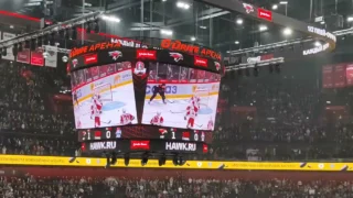 «Авангард» открывает счёт в матче против «Локомотива»