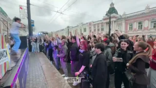 Омичи отдыхают на «Пешеходном Любинском»