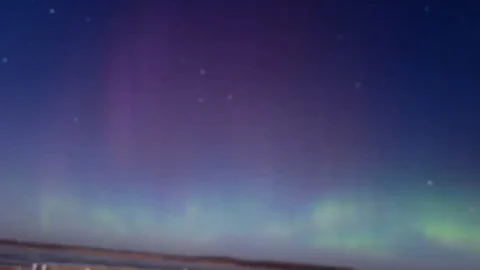 В Омской области этой ночью было северное сияние