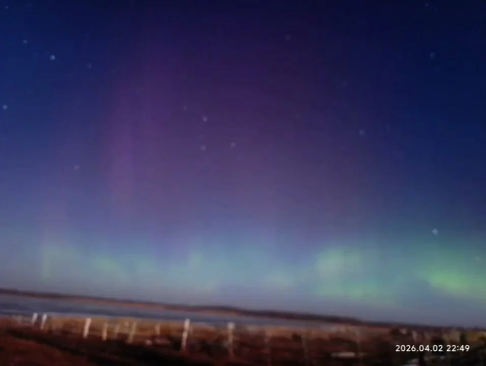 В Омской области этой ночью было северное сияние