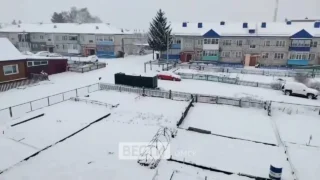 В Омской области выпал весенний снег