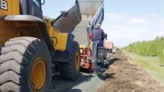 В Омской области начался ремонт трассы Омск — Русская Поляна
