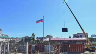 В Омске активно продвигается благоустройство набережной Иртыша