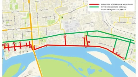 В Омске перекроют Иртышскую набережную и центр во время Бессмертного полка