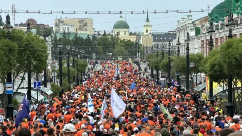 В Омске проходит Весенний полумарафон