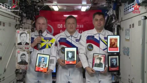 «Бессмертный полк» прошел на борту МКС