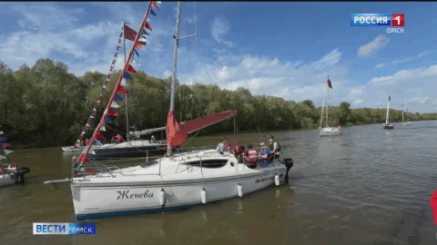 Бессмертный полк прошёл в Омске и на воде