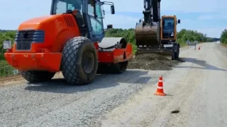 В Омской области начался ремонт участка дороги Тара – Усть-Ишим  