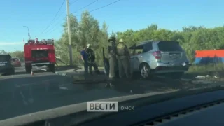 Серьёзное ДТП произошло в Ленинском округе Омска