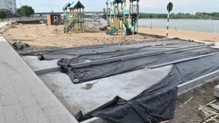 В Омске продолжается обновление вдоль берега Иртыша