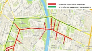 В Омске перекроют для транспорта Соборную площадь и улицу Ленина