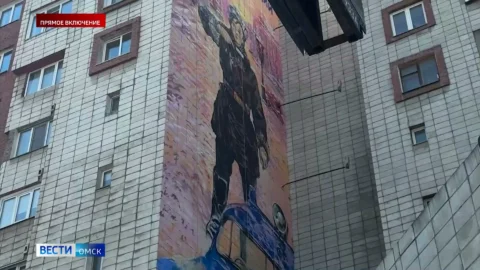 В Омске появился новый мурал