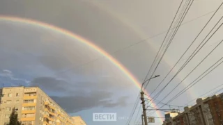 Омичи делятся кадрами двойной радуги