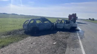 В Омском районе произошло смертельное лобовое столкновение