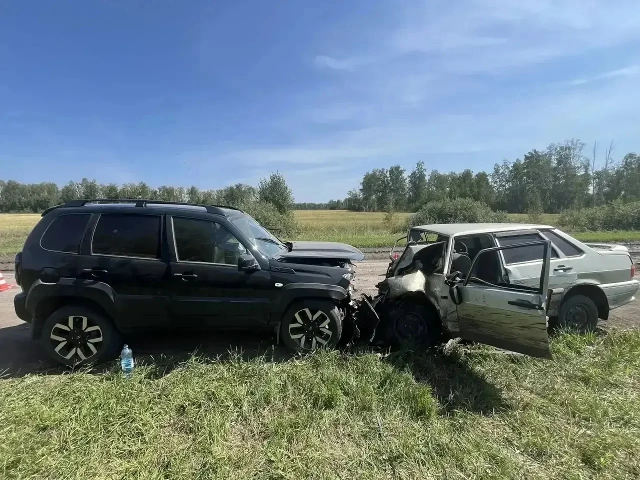 В Омской области произошла смертельная авария с лобовым столкновением