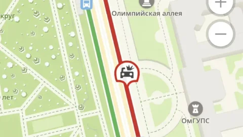 В Омске на Академии транспорта произошло ДТП