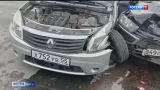 Несколько серьёзных аварий произошло в эти выходные в Омской области
