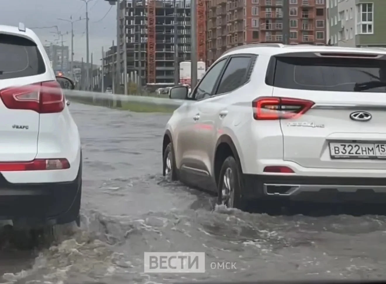 Омск затопило после дождя