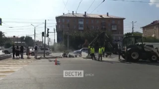 В Омске на Ленинградской площади расширяют островок безопасности