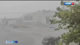 Тара в Омской области приходит в себя после сильного шторма