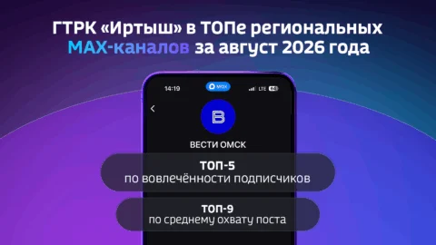 ГТРК «Иртыш» вошла в топы российских каналов в МАХ по вовлеченности и охватам