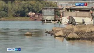 Резкое понижение уровня воды в Иртыше зафиксировали в Омске