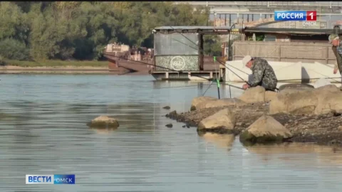 В Омской области значительно упал уровень воды в Иртыше