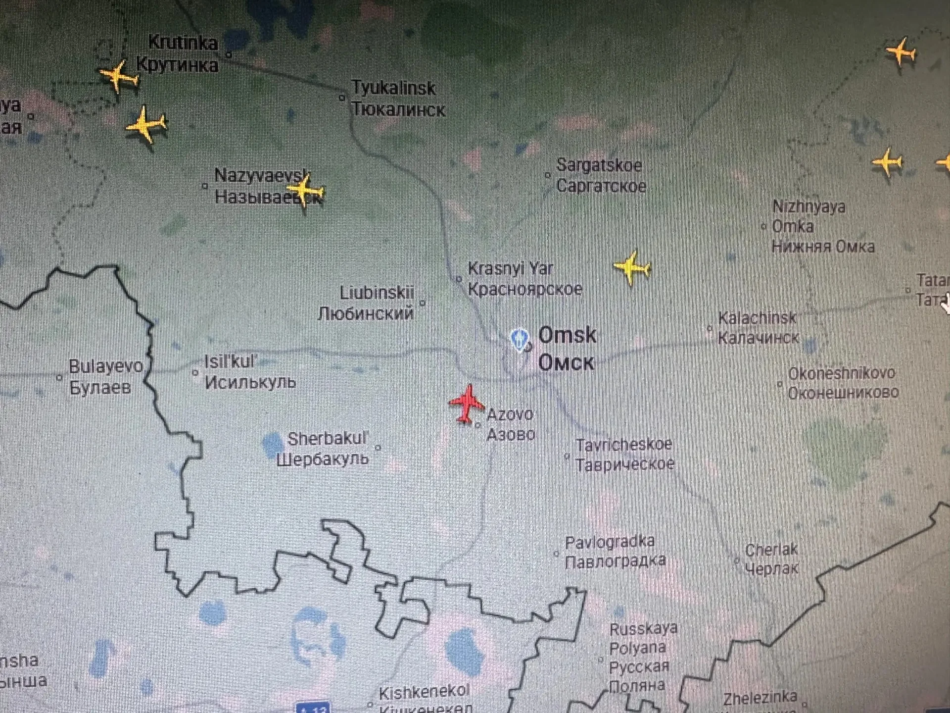 Самолёт S7 сменил курс на Омск после сигнала бедствия над Казахстаном