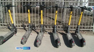 В Омске завершился сезон проката электросамокатов